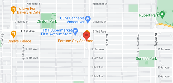 map of 518 2888 EAST 2ND AVENUE